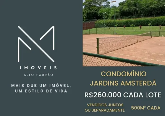 Lote no condominio Jardins amsterdã