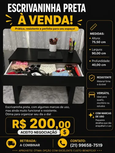 VENDO ESCRIVANINHA 