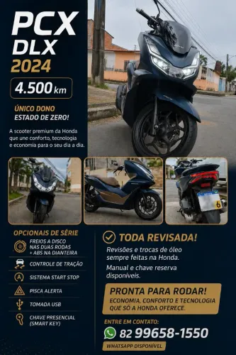 PCX DLX 2024 4.600KM RODADOS 