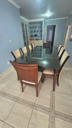 Mesa madeira maciça 10 lugares