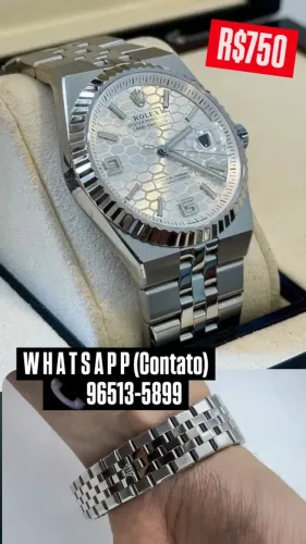 Relógio ROLEX LAND DWELLER AUTOMÁTICO MOSTRADOR BRANCO