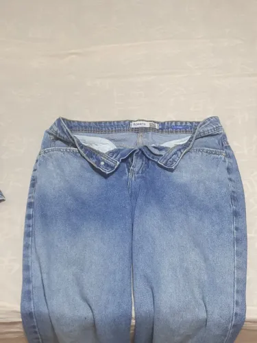 calça jeans baggy c&a clara 40