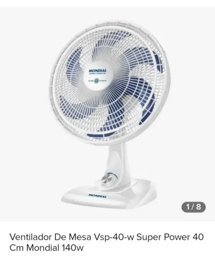 Vende se ventilador de mesa 40cm $150.00