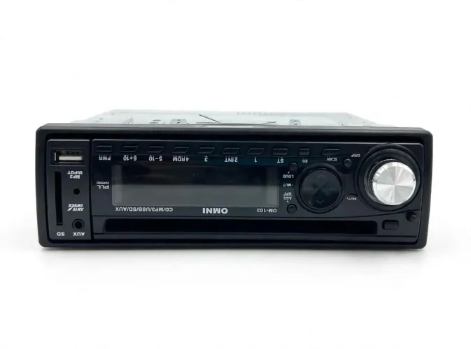 O: Rádio Automotivo OMNI OM-103 CD MP3 USB SD AUX - Funcionando