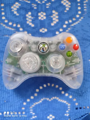 Controle translúcido original Xbox 360