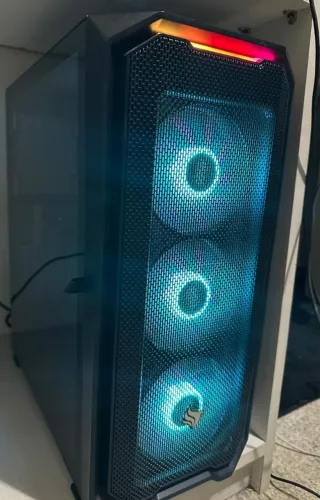  PC Gamer de Alto Desempenho - Ryzen 5 5600X | RTX 4060 8GB | 16GB RAM | +3TB | Fonte Cors