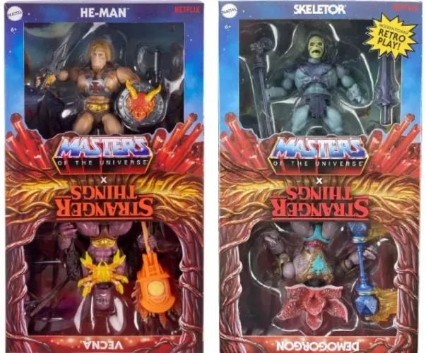 Masters of the Universe Origins He-Man & Vecna e Skeletor & Demogorgon (Stranger Things)