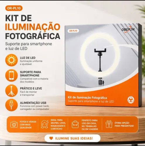 O ring light  iluminador LED