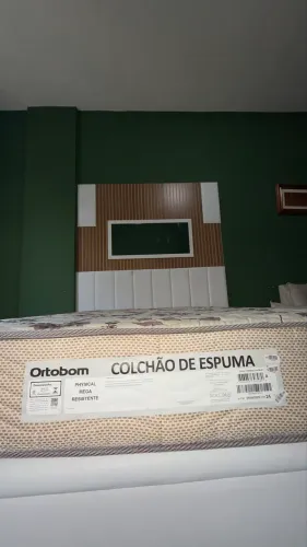 Cama Ortobom Casal Completo - Colchão + Baú | Apenas 11 Meses de Compra