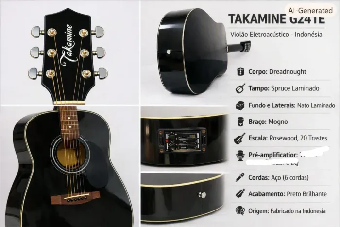 TAKAMINE G241 MADE INDONÉSIA RARO CAPTAÇÃO ORIGINAL