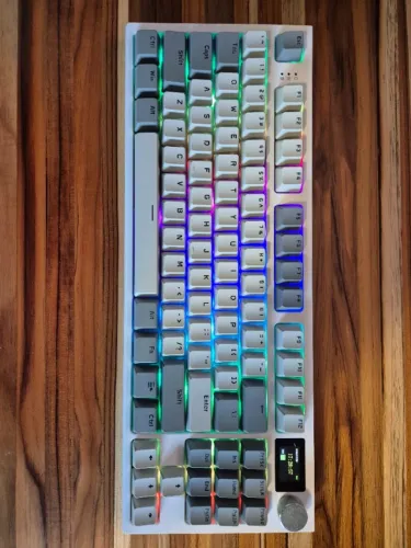 Teclado Mecânico Gamer Attack Shark K86, Bluetooth, Wireless 2.4g, RGB, Usado