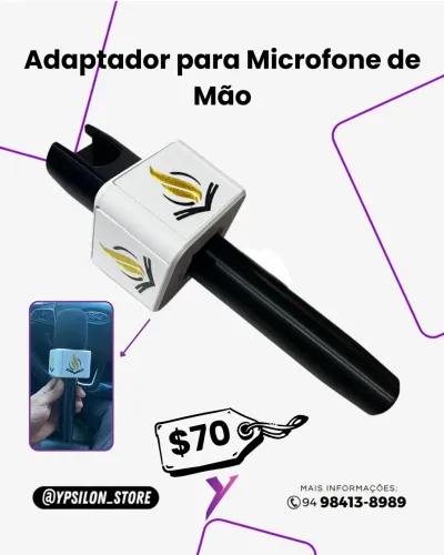 Adaptador de microfone de mão 