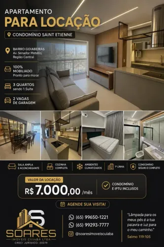 APARTAMENTO PARA LOCAÇÃO | CONDOMÍNIO SAINT ETIENNE