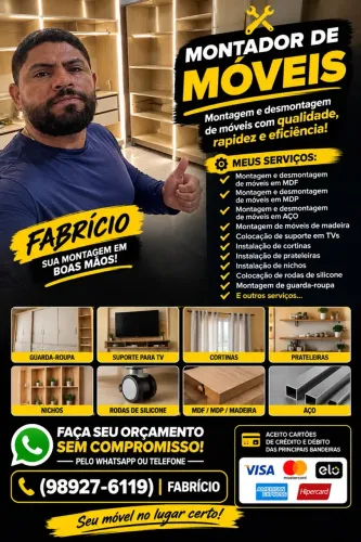 Montador de móveis profissional 