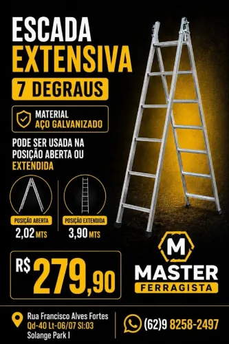 Escada Extensiva 7 Degraus
