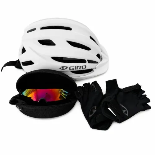 KIT Capacete Giro Register II + Óculos Absolute + Luvas Giro P