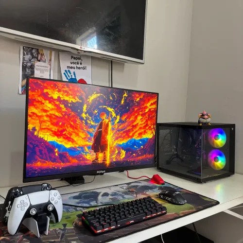 Vendo ou troco - pc gamer completo novo e garantia/ r5 5600GT + monitor 22 + kit