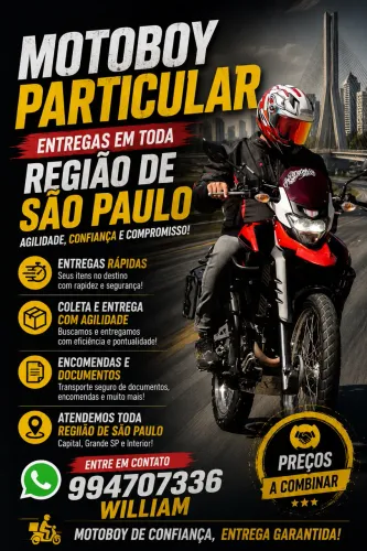 Motoboy Particular em toda região São Paulo