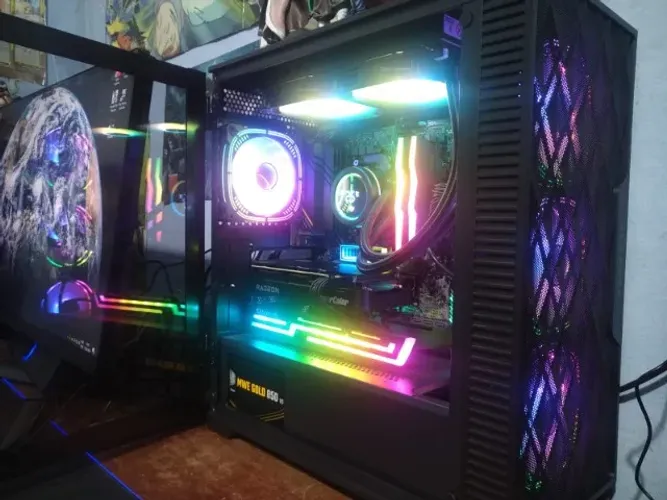 Pc Gamer Ryzen 5 5500, 16gb ddr4, Rx 9600xt 16gb, Nvme 512gb, Fonte 850w Gold