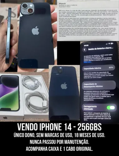 Iphone 14 - 256gbs - Black Piano