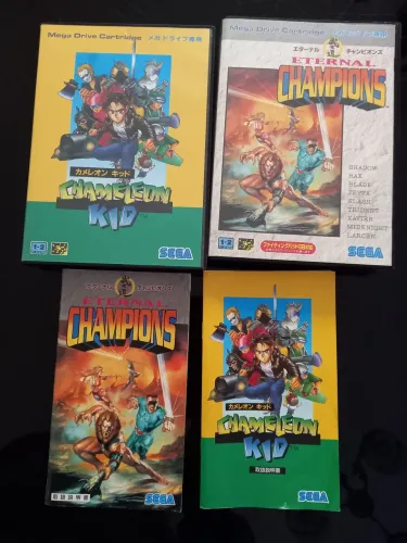 2 jogos Mega Drive Chameleon kid e Eternal Champions