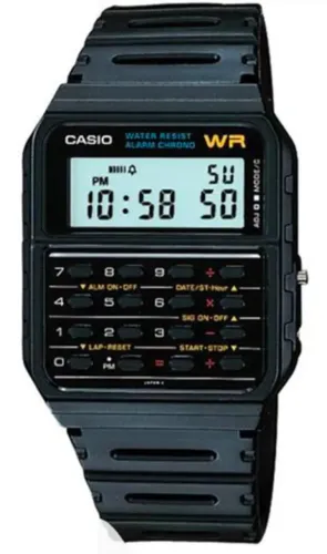 Relógio Casio Masculino Calculadora Ca-53w-1z Correia Preto