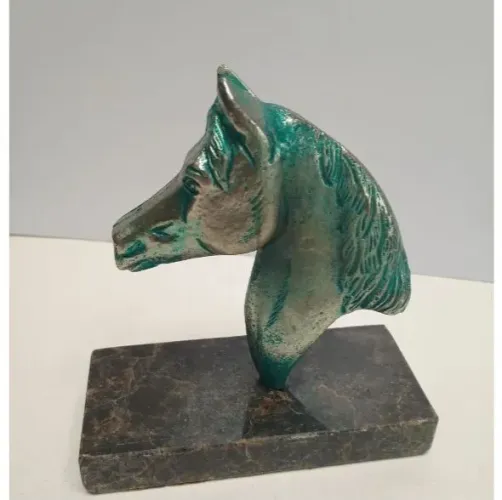 Escultura cavalo de bronze 