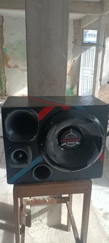 Caixa de som trio Bonber Upgrade 12"- tudo 100% funcionando  