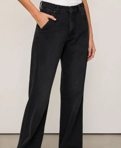 calça feminina super confortável jeans preta Blue Cherry Original