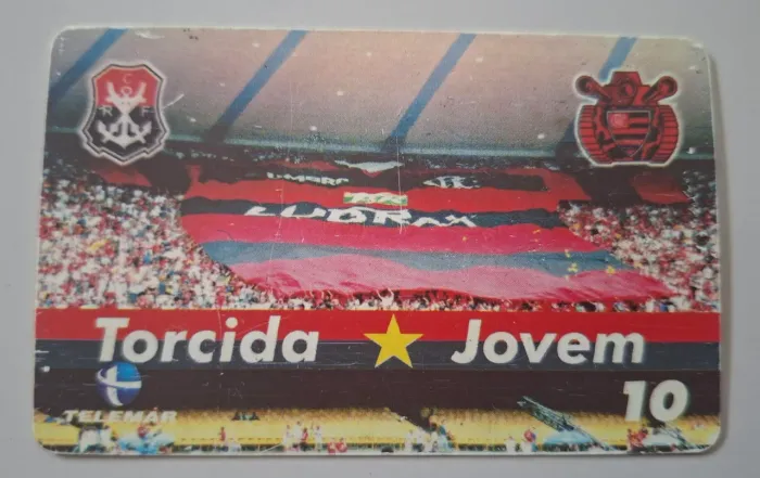 Cartão telefônico da Torcida Jovem do Flamengo