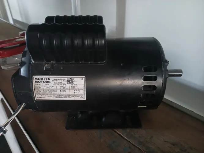 Motor elétrico 3 cv monofasico 220 v semi novo rebobinado