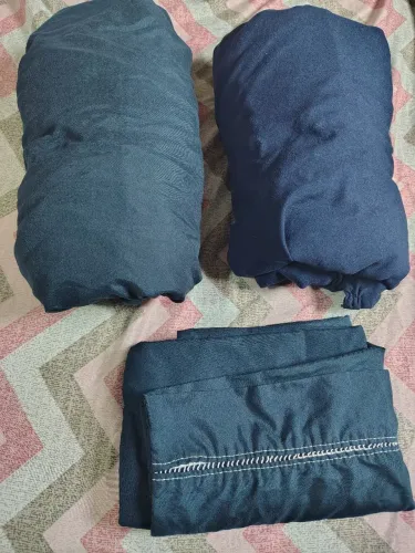 Lençol avulso sem elástico com bainha e Lençol com elástico e 2 fronhas Queen