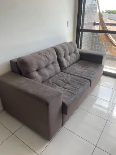Sofá 3 lugares retrátil 