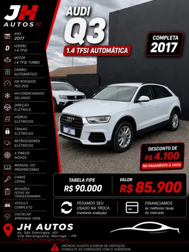 Audi Q3 1.4 TFSI/TFSI Flex S-tronic 5P 2017