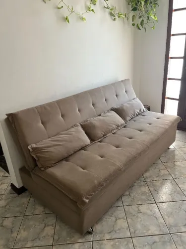 Sofá-Cama Casal 1,90m - Muito Confortável e em Ótimo Estado
