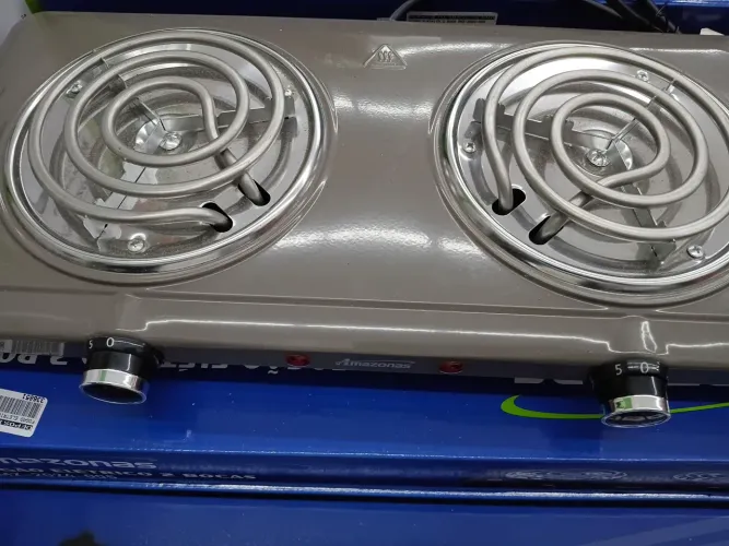 Fogão elétrico 2 bocas novo. 120$