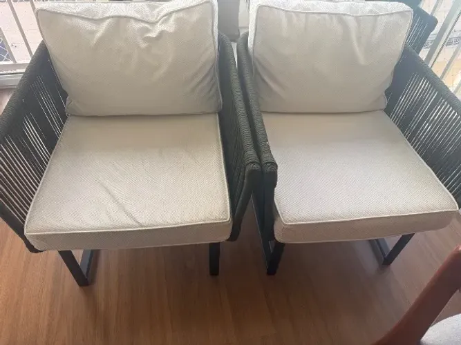 Poltrona 70x75 + mesa50x50 Corda náutica
