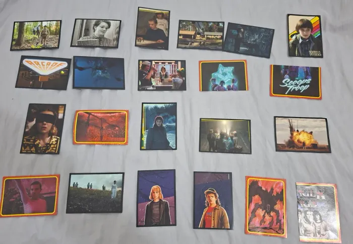 Figurinhas Stranger things 5 8 9 21 32 42 43 63 91 98 99 106 108 139 151 154 161 176 184