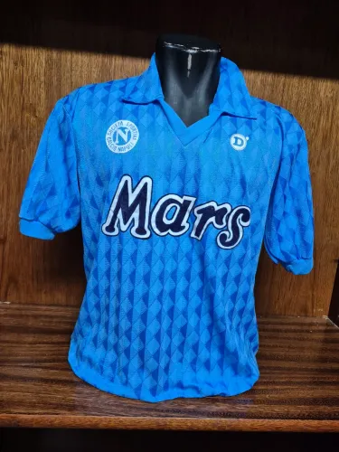 Camisa Napoli Anos 90 Dell'Erba Mars (Era Maradona) - Original de Época