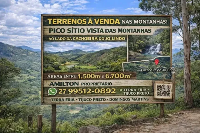 Sitio, vista das montanhas, terra fria, Domingos martins, parcelo, troco, aceito propostas