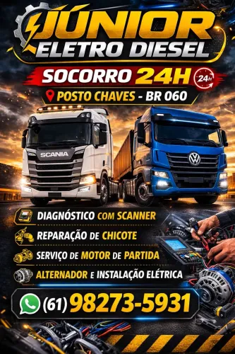 Eletricista de caminhão,máquinas,ônibus e vans 