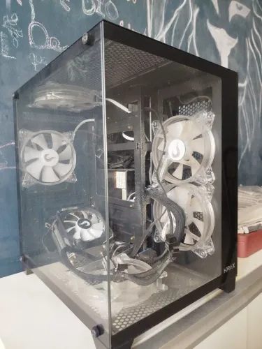 Gabinete gamer + fonte + Fans
