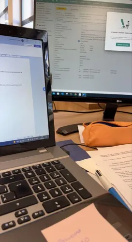 Serviços de digitação, e cronogramas de rotina