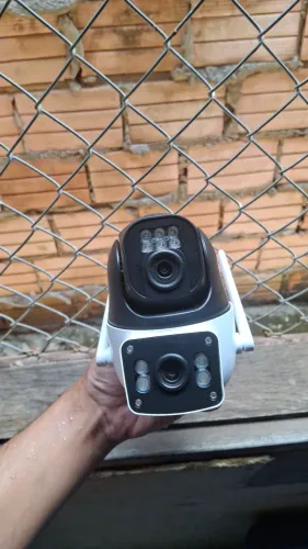 Kit 2 câmeras de segurança Wi-Fi dupla lente Externas (Novas na caixa)