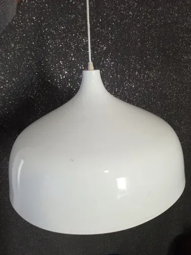 Pendente de teto alumínio branco grande- 0,50cm