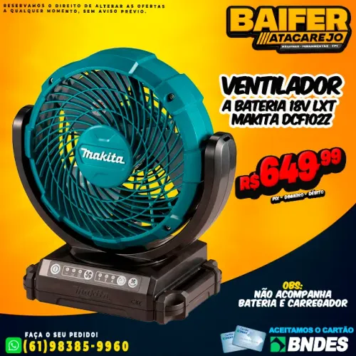 Ventilador A Bateria 18v Lxt Makita Dcf102z