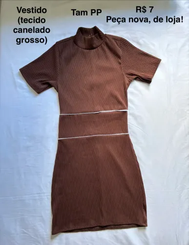 Vestido canelado