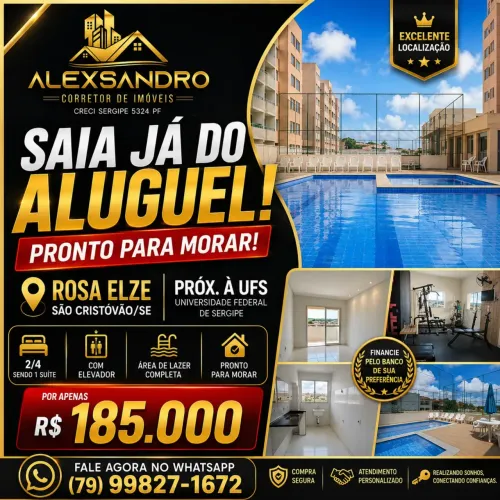 Imóvel para venda com 54 metros quadrados com 2 quartos em Rosa Maria - São Cristóvão - SE