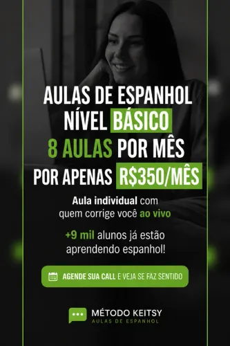 Aulas de espanhol 100% online
