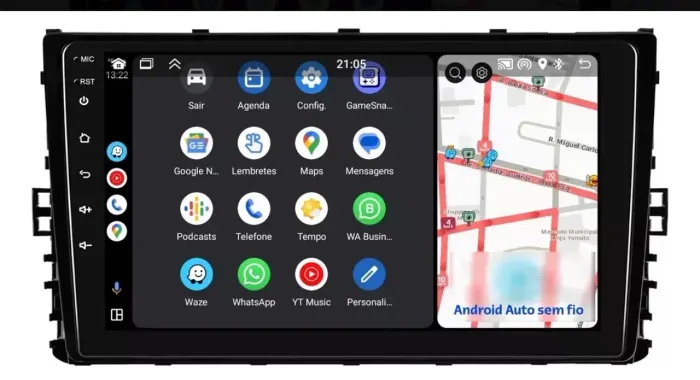 Multimidia T-cross Sense Até 2023 Ram - 32gb Tela 9p